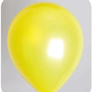Ballon no. 10 metallic geel