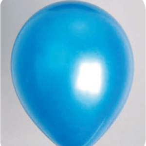 Ballon no. 12 metallic donkerblauw
