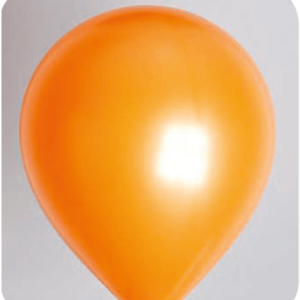 Ballon no. 14 metallic oranje
