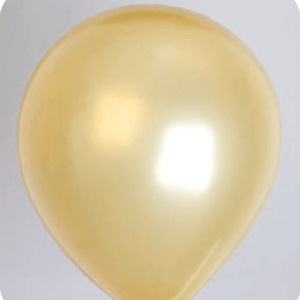 Ballon no. 10 metallic goud