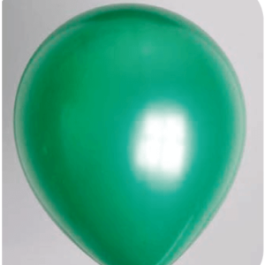 Ballon no. 12 metallic donkergroen