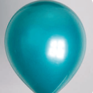 Ballon no. 12 metallic zeegroen