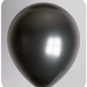Ballon no. 12 metallic zwart