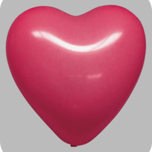 Hartballon no. 28 rood