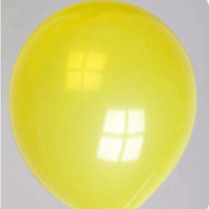 Ballon no. 10 kristal geel