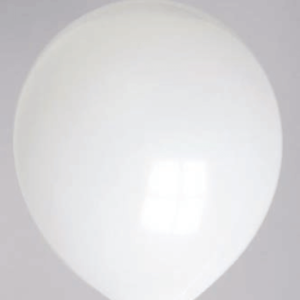 Ballon no. 10 kristal wit