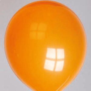 Ballon no. 10 kristal oranje