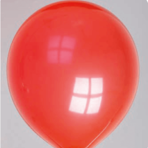 Ballon no. 12 kristal helderrood