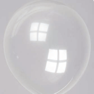 Ballon no. 10 kristal transparant