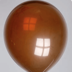 Ballon no. 12 kristal koffiebruin