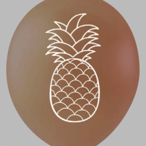 Ballon no. 12 transparant met ananas