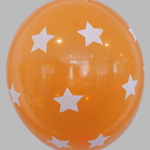 Ballon no. 12 pastel/deco assorti met sterren
