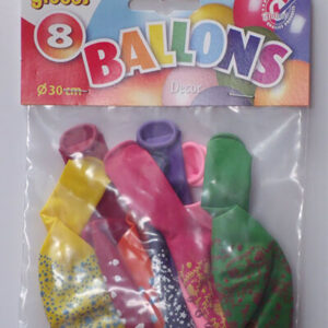 DECORBALLONS bedrukt met diverse motieven