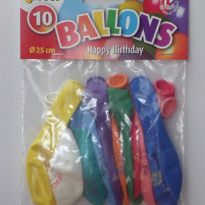 VERJAARDAGBALLONS met Happy Birthday