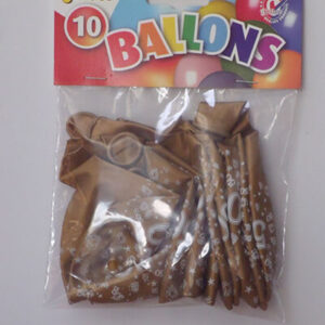 CIJFERBALLONS 50 METALLIC