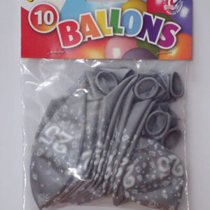 CIJFERBALLONS 25 METALLIC