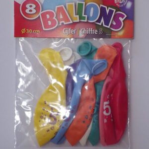 CIJFERBALLONS 5