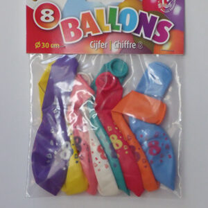 CIJFERBALLONS 8