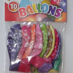 CIJFERBALLONS 4 METALLIC - HL