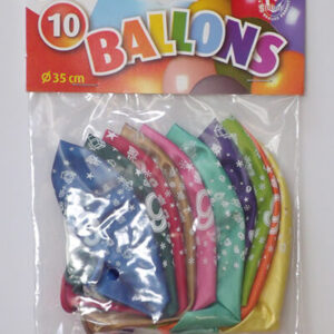 CIJFERBALLONS 9 METALLIC - HL