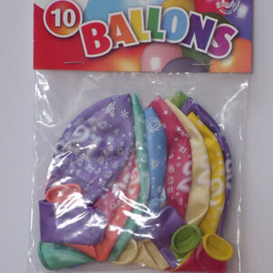 CIJFERBALLONS 21 METALLIC - HL