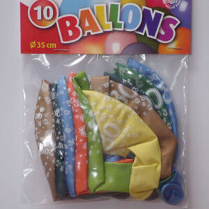 CIJFERBALLONS 30 METALLIC - HL