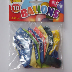 CIJFERBALLONS 40 METALLIC - HL