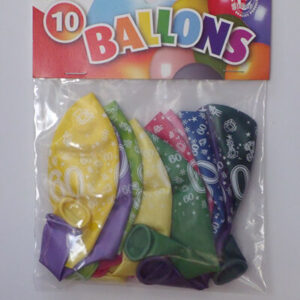 CIJFERBALLONS 60 METALLIC - HL