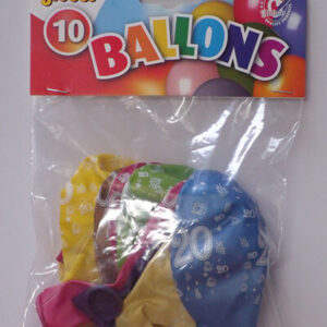 CIJFERBALLONS 20 METALLIC - HL