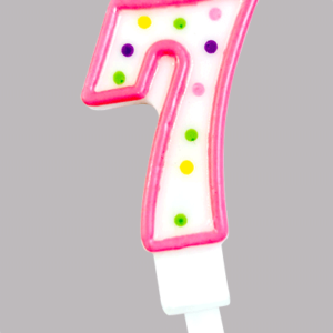 Kaars op houder no.7