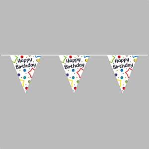 Papieren slinger "Happy Birthday"