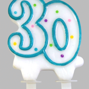 Kaars op houder no.30