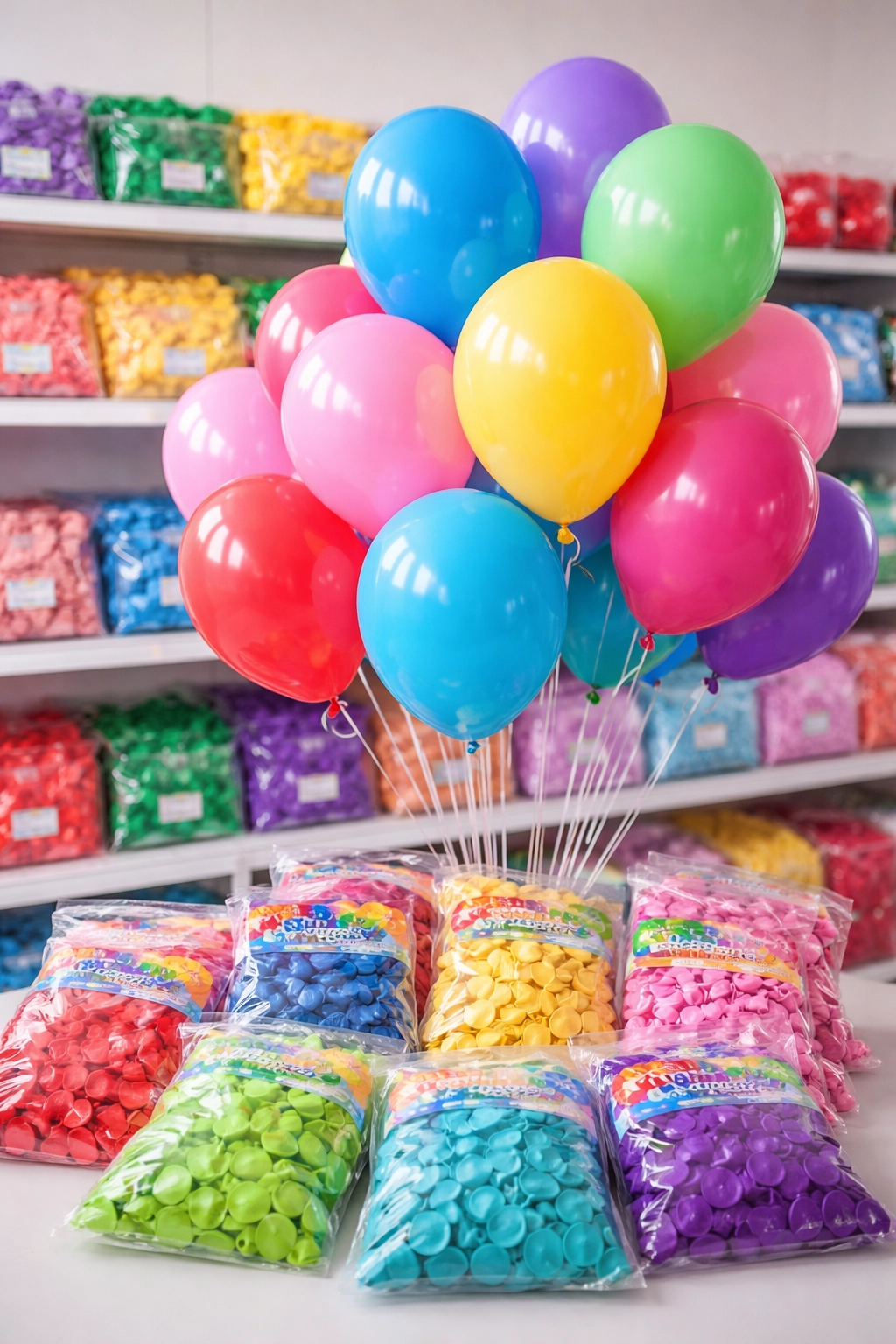 Vrolijke latex ballonnen in bulk