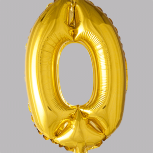 FOLIEBALLON No.0 Goud 16 inch