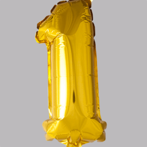 FOLIEBALLON No.1 Goud 16 inch