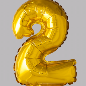FOLIEBALLON No.2 Goud 16 inch