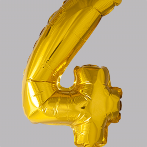 FOLIEBALLON No.4 Goud 16 inch
