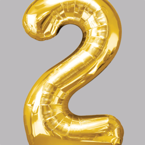 FOLIEBALLON Goud 34 inch No. 2