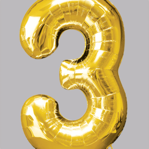 FOLIEBALLON Goud 34 inch No. 3