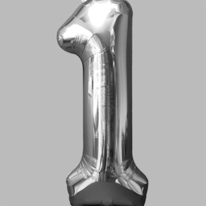 FOLIEBALLON Zilver 42 inch No. 1
