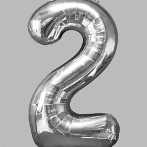 FOLIEBALLON Zilver 42 inch No. 2