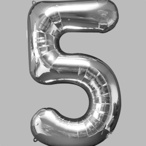 FOLIEBALLON Zilver 42 inch No. 5