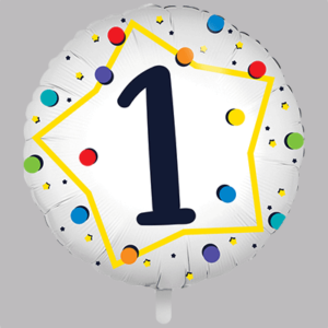 FOLIEBALLON Rond 18 inch "1"
