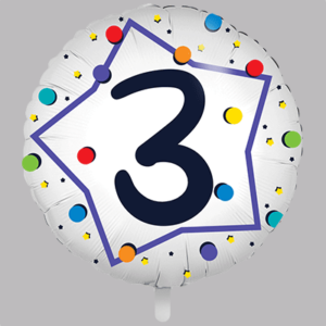 FOLIEBALLON Rond 18 inch "3"