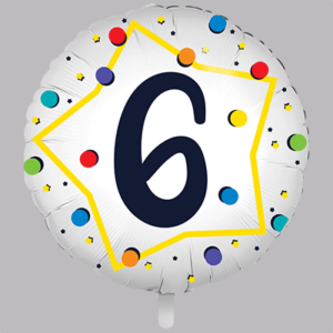 FOLIEBALLON Rond 18 inch "6"