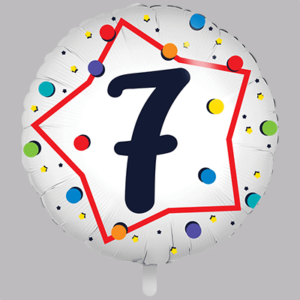 FOLIEBALLON Rond 18 inch "7"