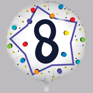 FOLIEBALLON Rond 18 inch "8"