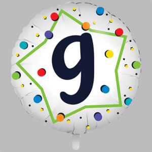 FOLIEBALLON Rond 18 inch "9"